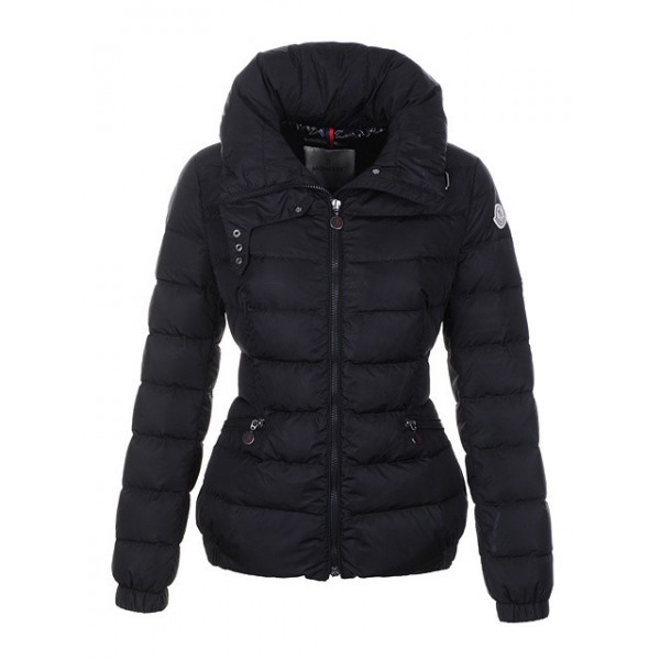 Moncler Simple nero collo alto caldo Cappotti